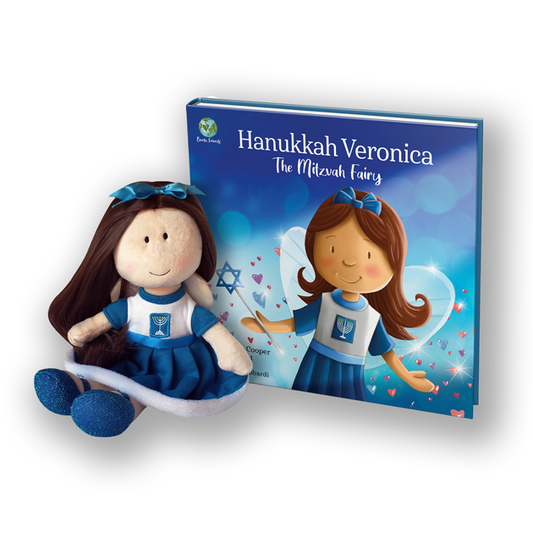 Hanukkah Veronica Book & Doll Set in a Beautiful Presentation Box